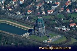 Aerial photo Völkerschlachtdenkmal