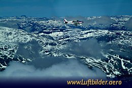 Aerial photo Norwegian Highlands