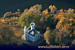 Aerial photo Pfaueninsel Castle