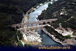 Aerial photo Pont Du Gard