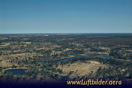 Aerial photo Okavango Delta
