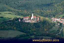Aerial photo Leuchtenburg Castle