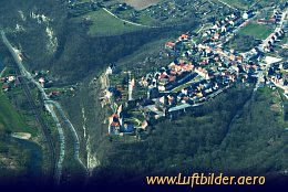 Aerial photo Dornburg Castles