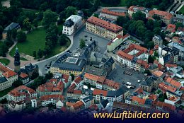 Aerial photo Goethe House in Weimar