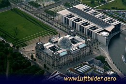 Aerial photo Berlin Reichstag
