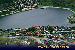 Aerial photo Gjesvar in the Arctic Sea