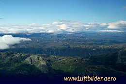 Aerial photo Norwegian Fjords