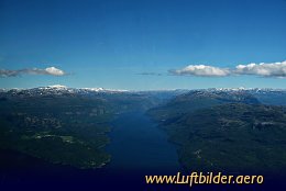 Aerial photo Hardangerfjord