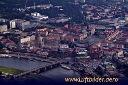 Aerial photo Old Town of Dresden