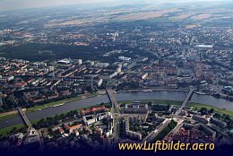 Aerial photo Old Town of Dresden