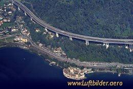 Aerial photo Le Chateau de Chillon