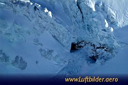 Aerial photo Jungfrau Glacier