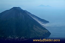 Aerial photo Volcano Stromboli