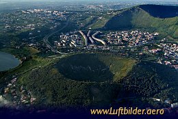 Aerial photo Volcanic Crater near Naples