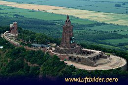 Aerial photo Kyffhäuser Monument