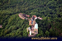 Aerial photo Wartburg Castle