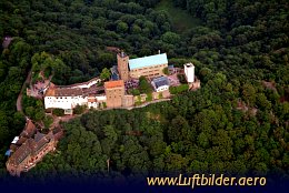 Aerial photo Wartburg Castle