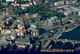 Aerial photo Dresdens Old Town