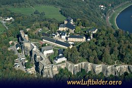 Aerial photo Königstein Fortress