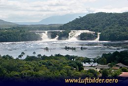 Aerial photo Canaima Waterfall