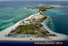Aerial photo Los Roques Atoll