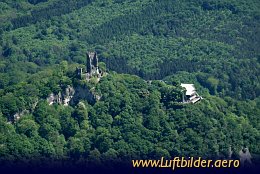 Aerial photo Drachenfels Castle