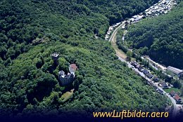 Aerial photo Rheineck Castle