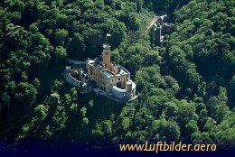 Aerial photo Stolzenfels Castle