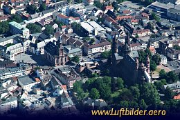 Aerial photo Worms Cathedral