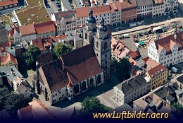Aerial photo Stadtkirche Wittenberg