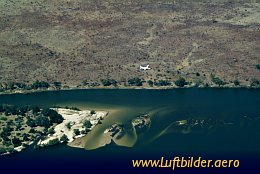 Aerial photo Sambesi River
