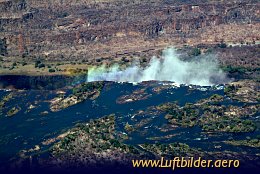 Aerial photo Victoria Falls