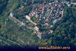 Aerial photo Dornburg Castles