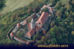 Aerial photo Leuchtenburg Castle