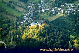 Aerial photo Lauenstein Castle