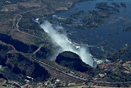 Aerial photo Victoria Falls