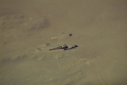 Aerial photo Skeleton Coast Wreck