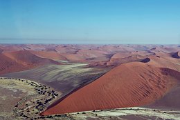 Aerial photo Dunes of Sossusvlei